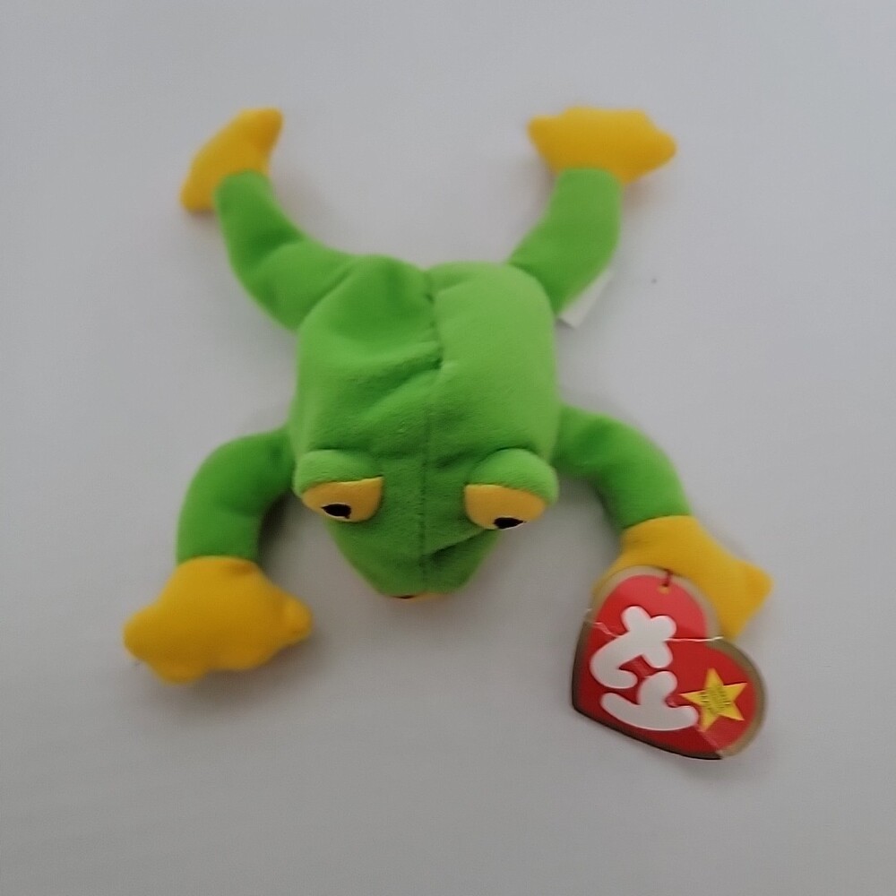 McDonalds 1993 TY Teenie Beanie Babies Smoochy the Frog tags intact